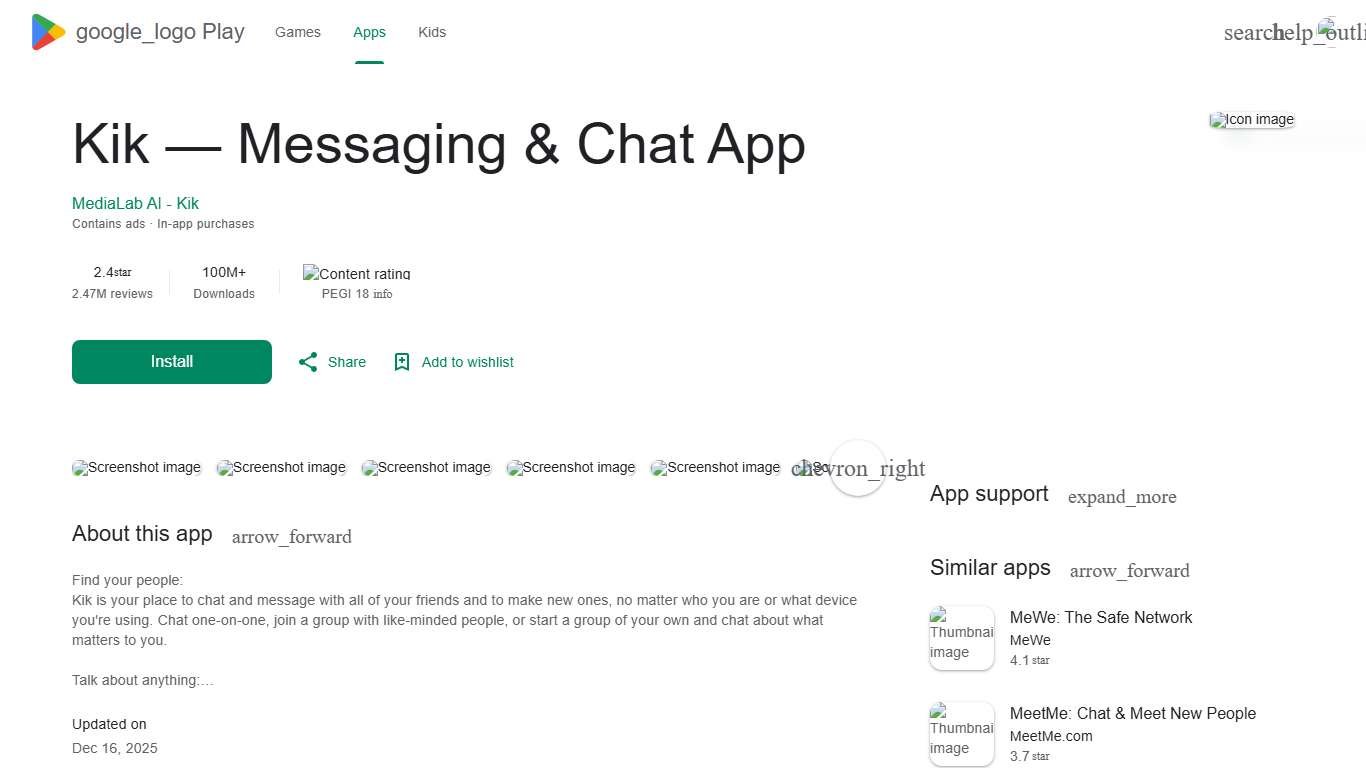 Kik — Messaging & Chat App - Apps on Google Play